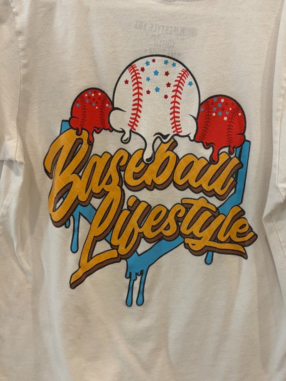 Baseball Lifestyle 101 Youth T-Shirt USA Ice Cream - Size YM (NEW IN BAG)